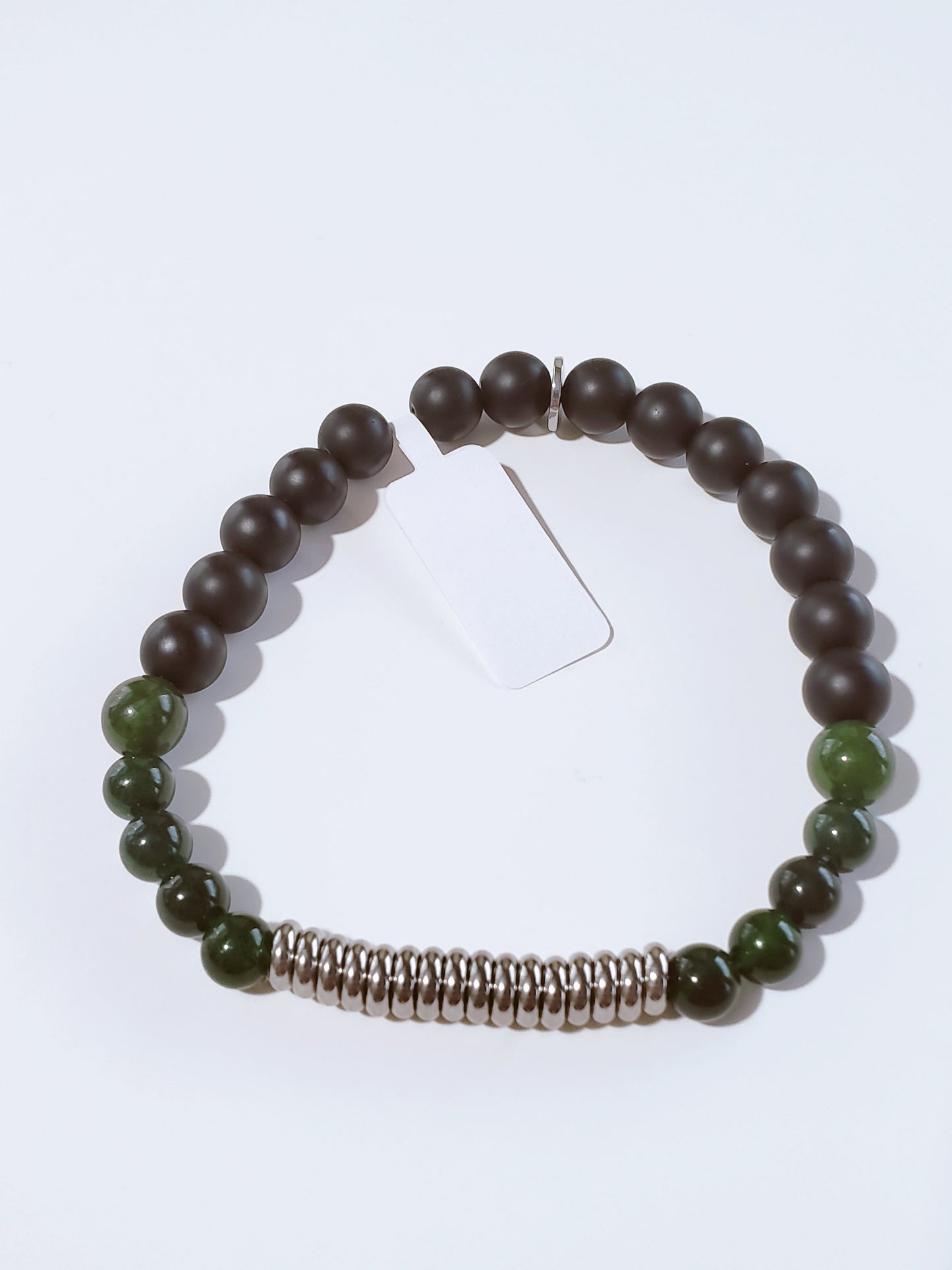 Men's bracelet with Green Quartz - K.Beloved LLC