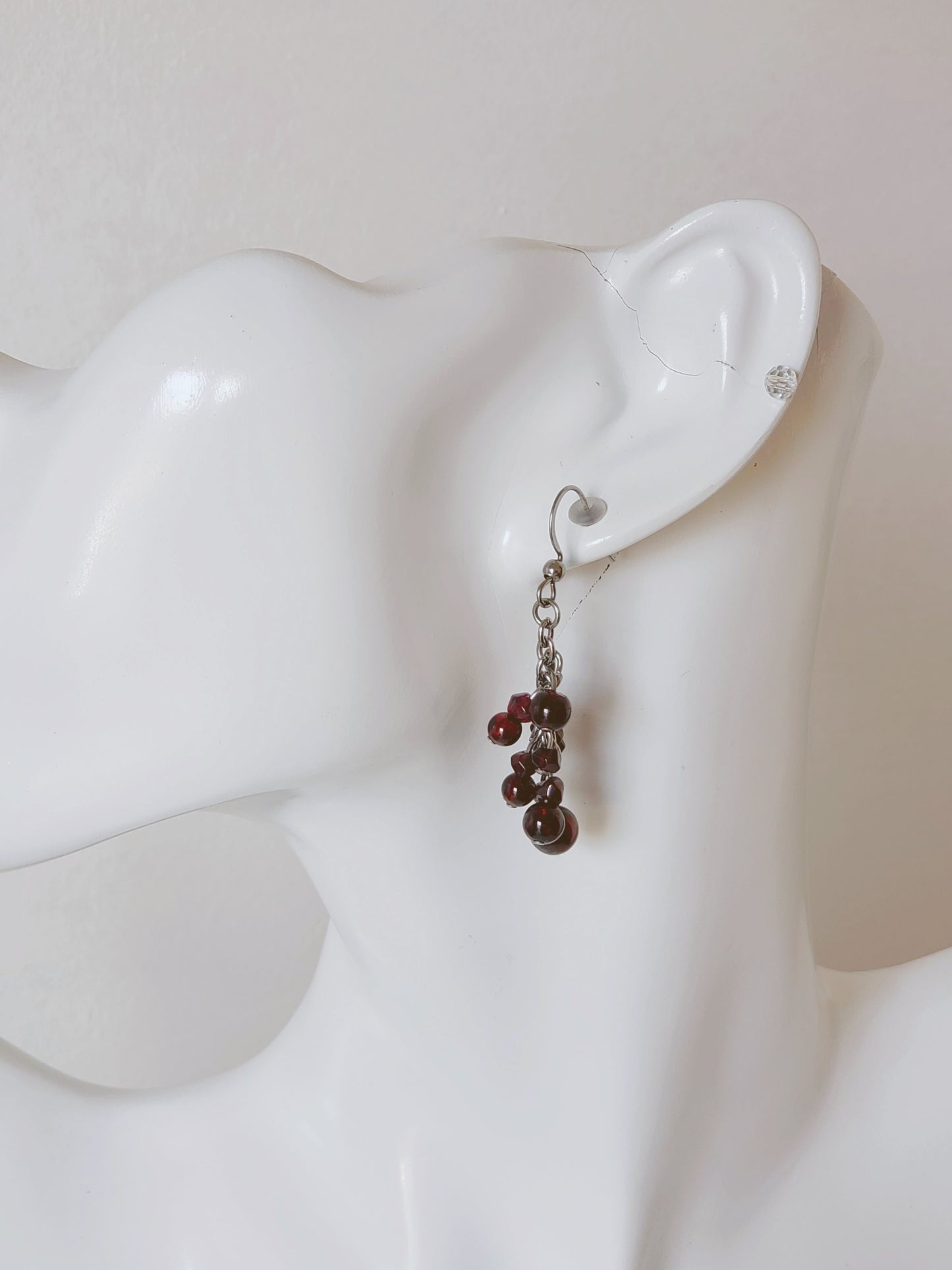 Garnet Necklace and Earrings Set